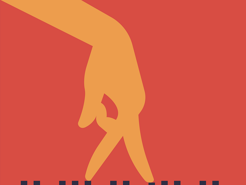 Music stimulates movement dance editorial finger hand illustration minimal motivation move movement moving music piano stimulation tunes walk