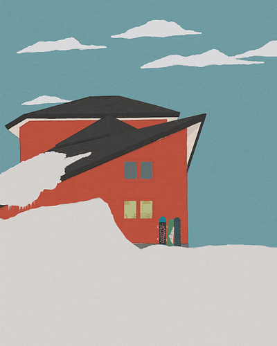 ski resort adventures illustration pictures