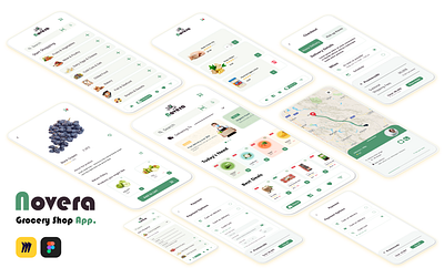 Grocery App (UX/UI) ui user experience user interface ux uxui design