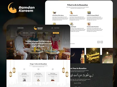 Ramadan Kareem-Muslim Festival Website charity community crowdfunding graphic design islam islamic islamic website mosque muslim ngo non profit quran ramadan ramadan calendar religious islamic social network ui web design رمضان