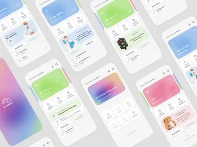 Coverbee | Insurance App app banking app branding cards case study design figma finance app gradient insurance app mobile mobile app structure tips ui ux ux design