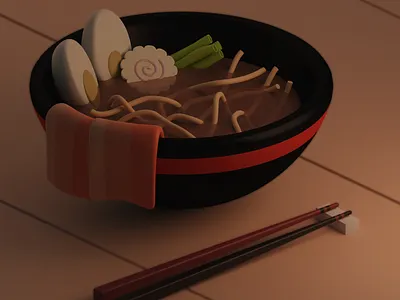 Noodless 3d blender daily hungryagain photoshop