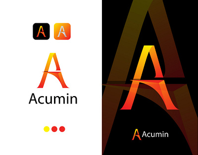 Acumin Logo| Text Logo| Modern Logo |Icon Logo| branding design graphic design idea illustration logo typography vector