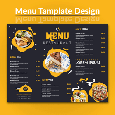 Food Menu Template Design book cover book design business card design food foodbanner graphic design illustration logo photoshop ui ux vector