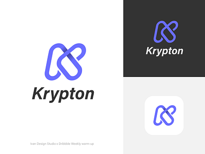 Dribbble Weekly warm-up browser dribbbleweeklywarmup icon k letter logo ui