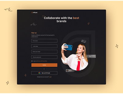 Sign up page agency case study creative crypto design digital agency illustration knehad24 landing page login medical saas sign in sign up sign up page signup ui