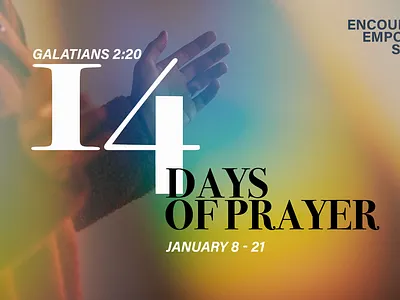14 Days of Prayer design graphic design nonprofit stage design