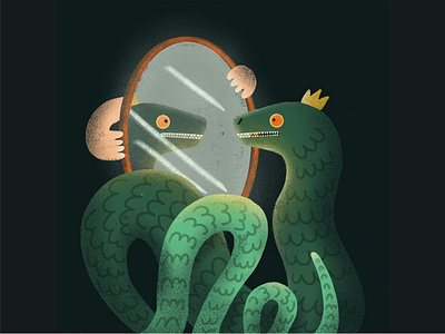 Basilisk illustration animal animals artist artwork cute drawing folktale fun graphic design illu illustration kidsillustration snake