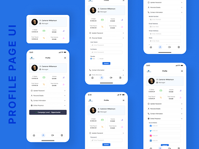 Profile Page UI | Responsive UI design design figma minimalist res responsive ui ux