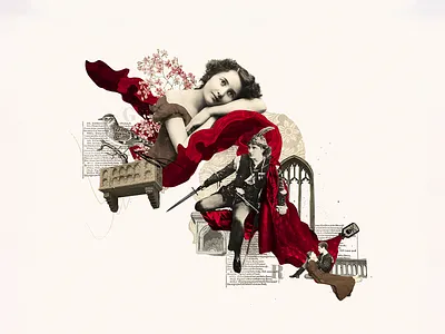 Romeo & Juliet collage collage art collage digital collage maker collageart design graphic graphicdesign illustration juliet love red romeo shakespear theatre