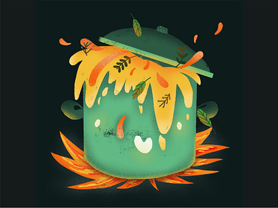 Magical Herbs Illustration design funny graphic design illustration ipad kidsillustration magic procreate
