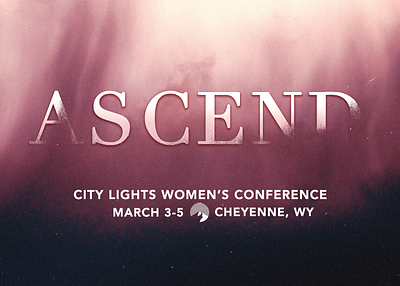 Ascend Women's Conference design graphic design nonprofit stage design