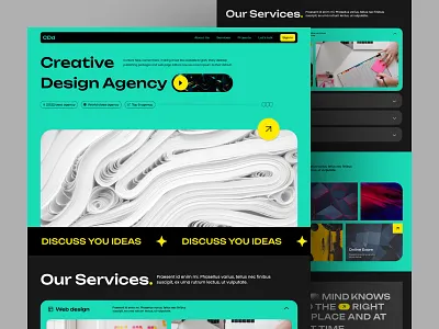 Creative Design Agency Landing Page agency website creative company agency website creative creative creative agency design design agency digital agency solaimanali ui ux web design website creative
