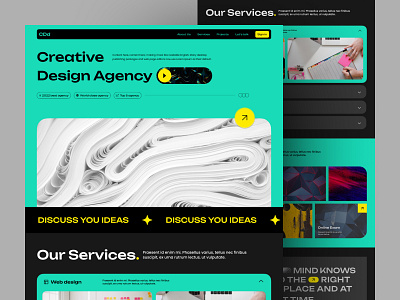 Creative Design Agency Landing Page agency website creative company agency website creative creative creative agency design design agency digital agency solaimanali ui ux web design website creative
