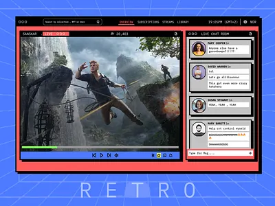 game streaming platforms - Retro Theme gaming old design old ui platfrom retro retro design retro gaming retro gaming platfrom retro platfrom retro theme retro ui retro ui design ui ui design ux ux design vintage vintage design web design webportal
