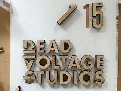 Office signage. handmade signage