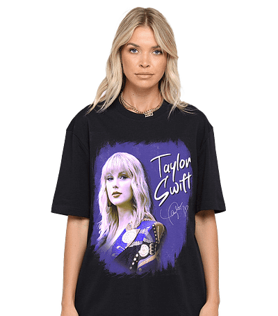 TAYLOR SWIFT SWIFTIE TEE - BLACK 3d animation brand identity branding branding agency design graphic design illustration logo logofolio motion graphics packaging stationery ui