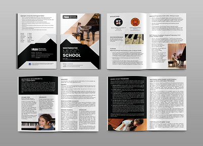 Music School Brochure print and presentation format google ads or web banner