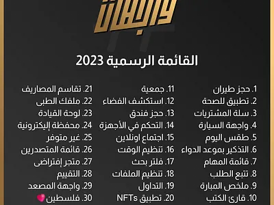 القائمة الرسمية | تحدى واجهات | الموسم الأول 2023 challenge design ui wagehat wagehat 2023 wagehat challenge تحدي واجهات واجهات
