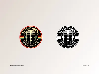 Nettle Soundsystem Emblem branding design emblem graphic design illustration logo logo design visual identity