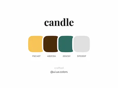 Candle Color palette 3d animation app art branding clean color colour design flat graphic design illustration logo motion graphics palette theme ui