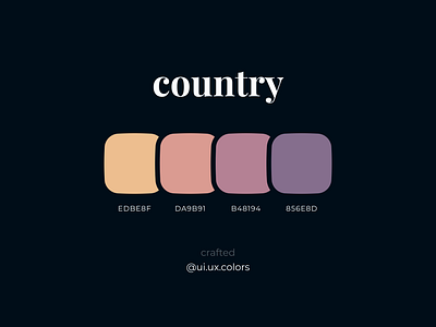 Country Color Palette 3d animation app art branding clean clour color design flat graphic design illustration logo minimal motion graphics palette theme ui