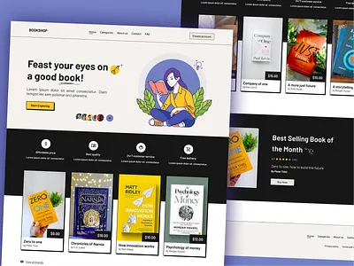 Bookselling Landing Page UI book store landing page design book store landing page ui book store web design book store website books collection books landing page books web design bookselling landing page bookselling landing page design bookselling landing page ui bookselling web design landing page design landing page ui landing page uiux landing page ux ui uiux