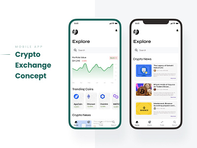 Crypto Concept app crypto design mobile product product design ui ux web3