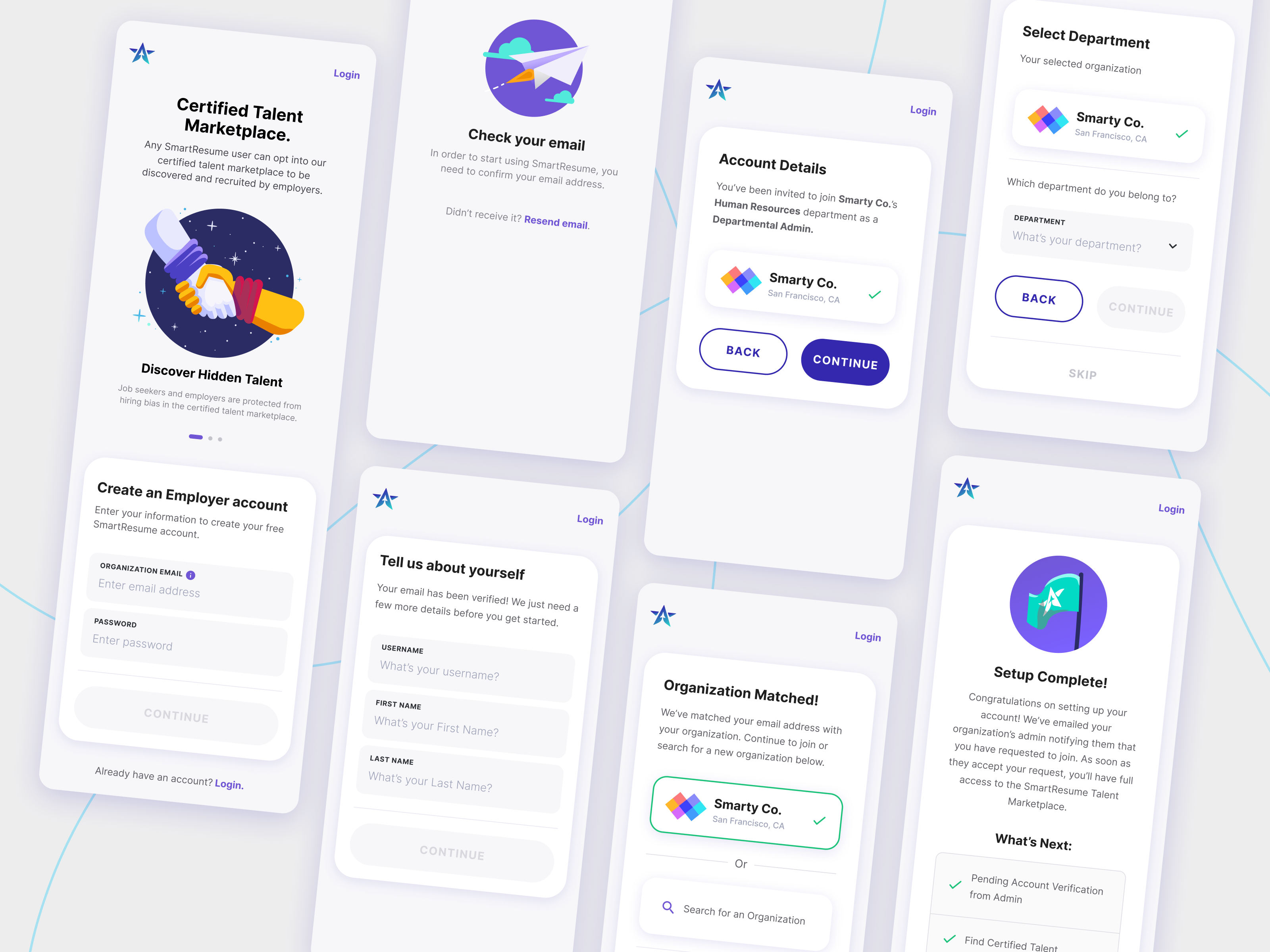 Sign Up Flow — SmartResume