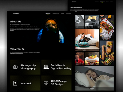 A Production House Website branding graphic design production house ui web website