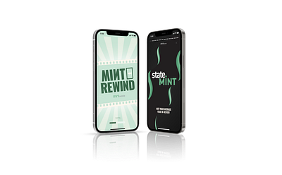 Mint Rewind + StateMint app branding design typography ui ux