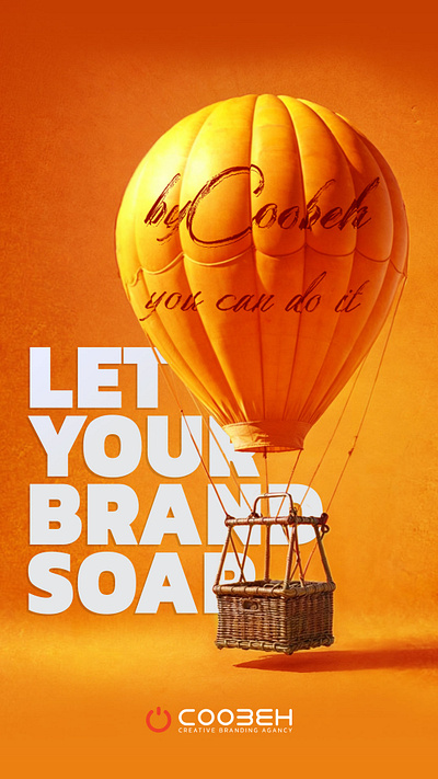 LET YOUR BRAND SOAR advertising branding coobeh graphic design