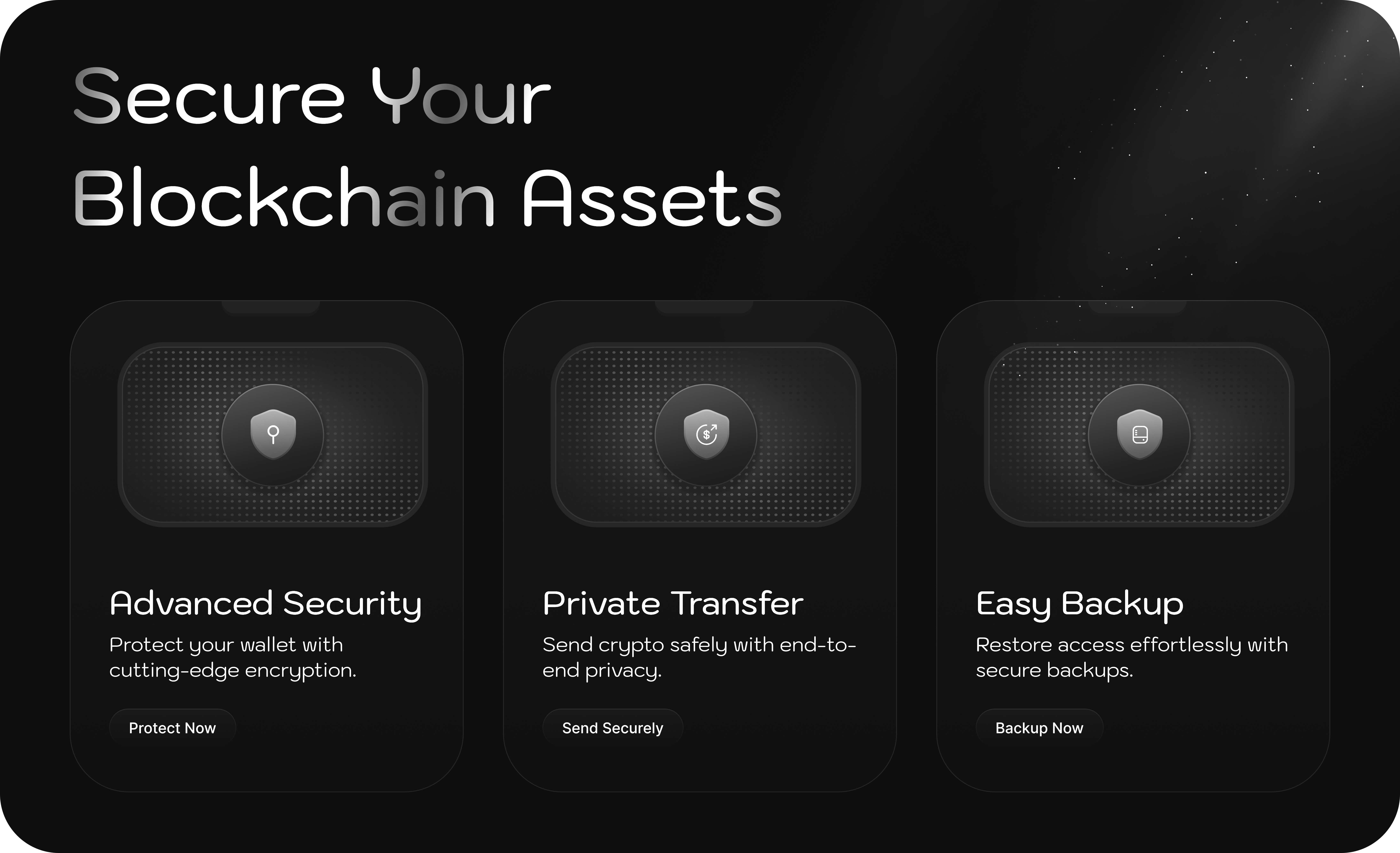 Card Designs - Web3 blockchain crypto dark modern ui web3