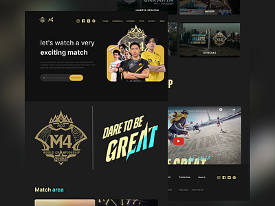 Mobile Legends M4 - Web Design 2d 3d acilout animation branding design figma fyp game moba graphic design illustration logo m4 moba mobilelegends motion graphics ui ui research webdesign