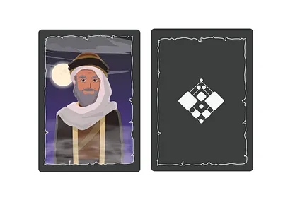 Arabic play card illustration design 3d animation arab brand branding card character design dessert graphic design illustration logo man mobile moon motion graphics saudi ui ux vector
