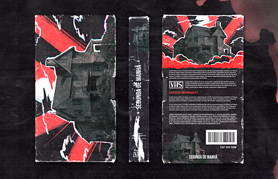 Segunda de Manhã - Álbum Cover album album cover album video tape black branding design graphic design illustration psychedelic red spotify ux video tape