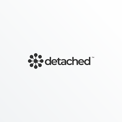 Detached Logo Monogram app icon branding design flat icon logo monogram simple logo