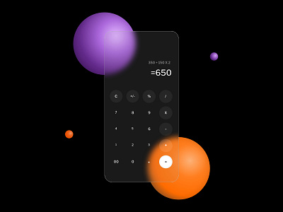 Daily UI 04 - Calculator Design app scrren branding daily ui design graphic design illustration ui ux vector