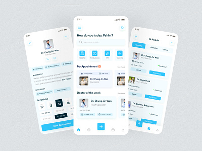 Medical service - Mobile app app app design doctor healthcare healthcare app medical medical app medicine mobile app design mobile design mobile ui ui uiux