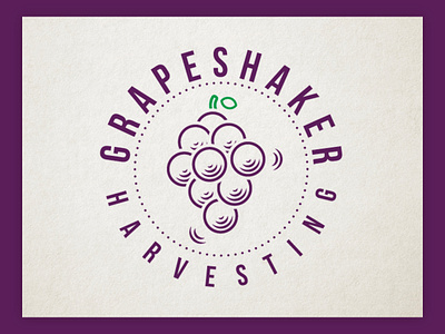 A modern simple logo for the harvesting business! branding classic custom type design drawing grapes graphic design harvesting illustration lineart logo logo design modern simple ui vector vintage design