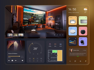 Smart Home App Concept app app design application dashboard home automation remote control smart app smarthome web web app