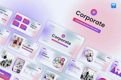 Corporate Business Pitch Deck Keynote Template keynote powerpoint ppt template
