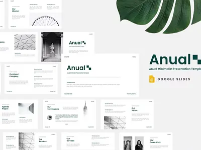 Anual - Minimalist Google Slides Template keynote powerpoint ppt template