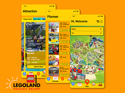 Legoland Malaysia Mobile App by Ryohans branding ui