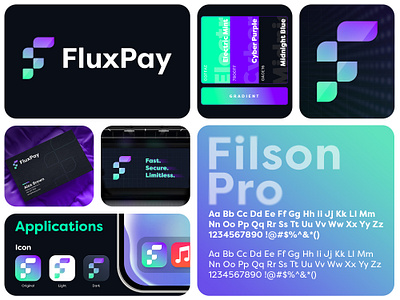 FluxPay | Crypto, Blockchain, Web3, DeFi & Branding 3d 80s bento bento grid blockchain branding crypto defi design fintech logo neon retrowave synthwave web3