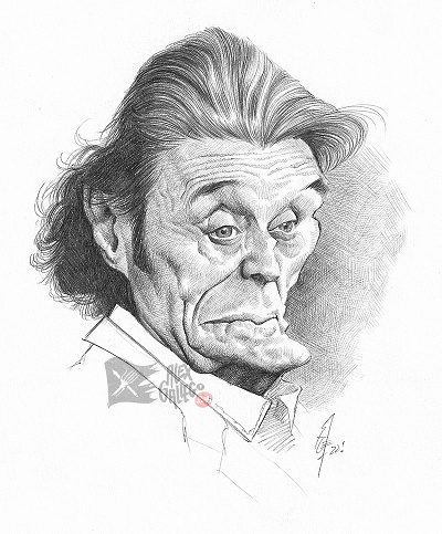 Ian McShane caricat caricature caricatures cartoon humour illustration