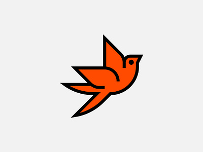 De Zwoele Zwaluw (The Sultry Swallow) - V3 bar bird branding cafe design fly flying geometric icon logo minimal modernist pub simple sultry swallow symbol