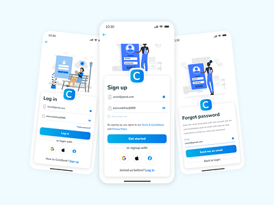 Fintech Mobile App Login app app design design figma forgot password login mobile mobile app mobile app design mobile design onboarding product design signup ui ui design ux ux design