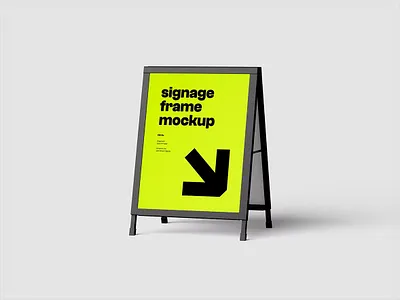 Signage Mockup gift box mockup mockups photoshop