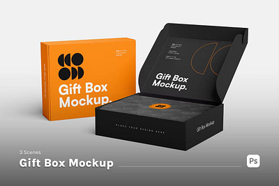 Gift Box Mockup gift box mockup mockups photoshop